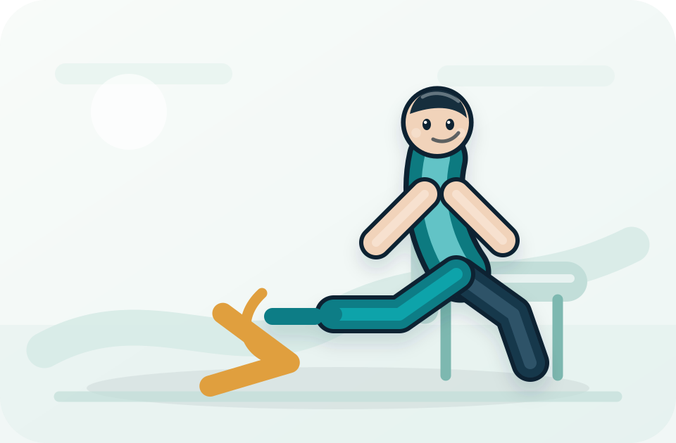 Ankle pumps and circles illustration