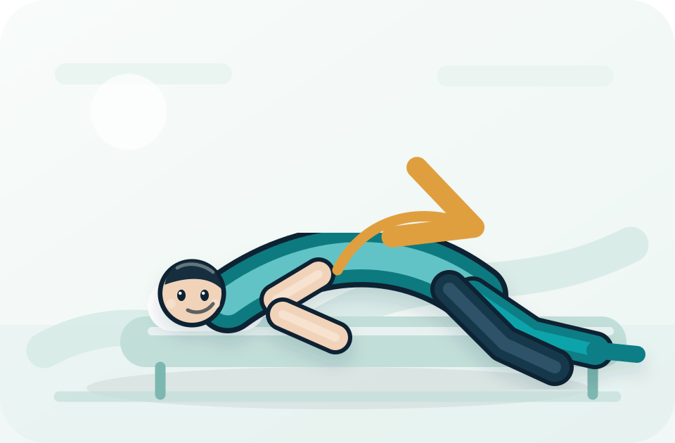 Supported bridge illustration