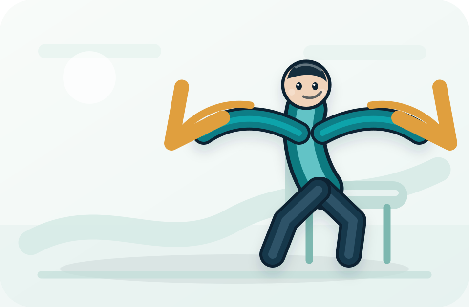 Supported chest opener illustration