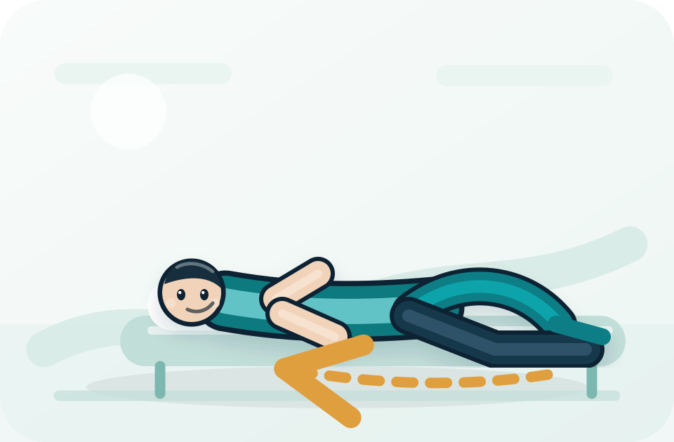 Heel slides illustration